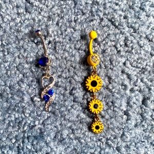 Cute dangly and regular bellyrings!